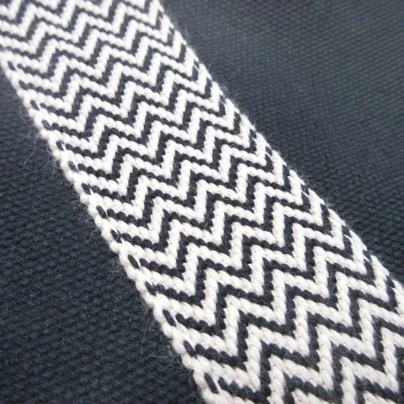 Hermes Cannes PM Handbag Tote Canvas Herringbone with Pouch Black Ivory - Picture 7 of 11